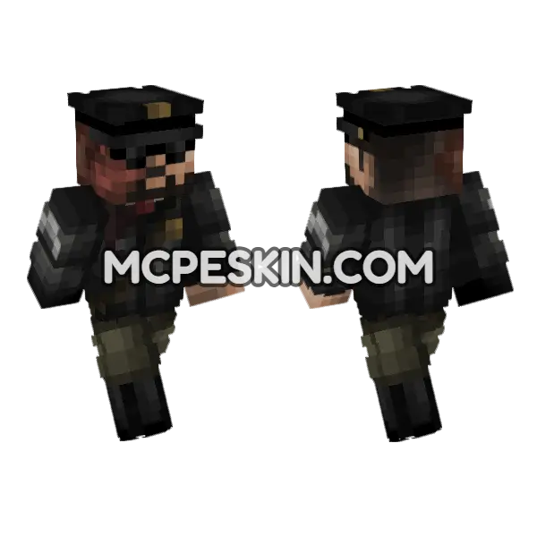 Leland Coyle Outlast Trials Minecraft Bedrock skin, front and back
