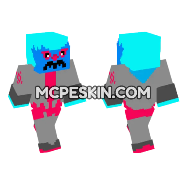 Leon Dark Gaia Minecraft Bedrock skin, front and back