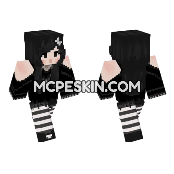 Lexi 2 Minecraft Bedrock skin, front and back