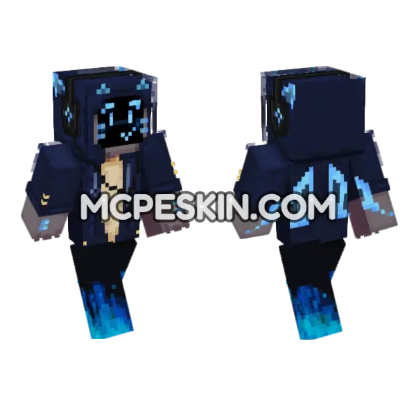 Lexi The Robot Minecraft Bedrock skin, front and back