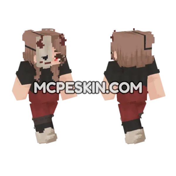Lexy Minecraft Bedrock skin, front and back