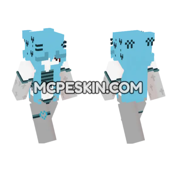 Light Blue Ice Mage, front and back