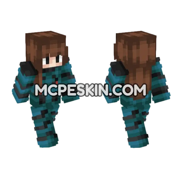 Lily Minecraft Bedrock skin, front and back