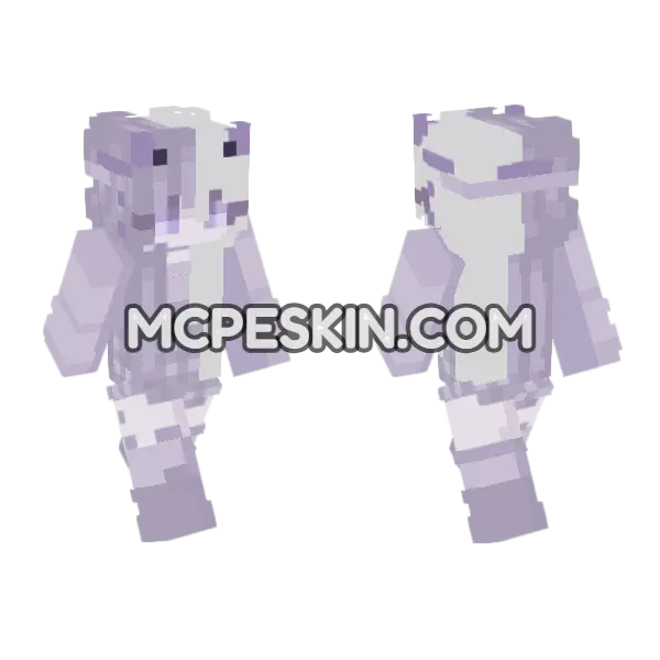Lily Skin Minecraft Bedrock skin, front and back