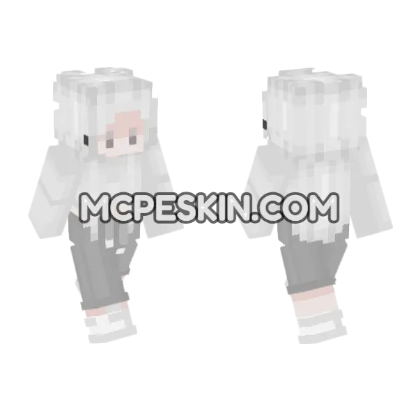 Lily Skin Minecraft Bedrock skin, front and back