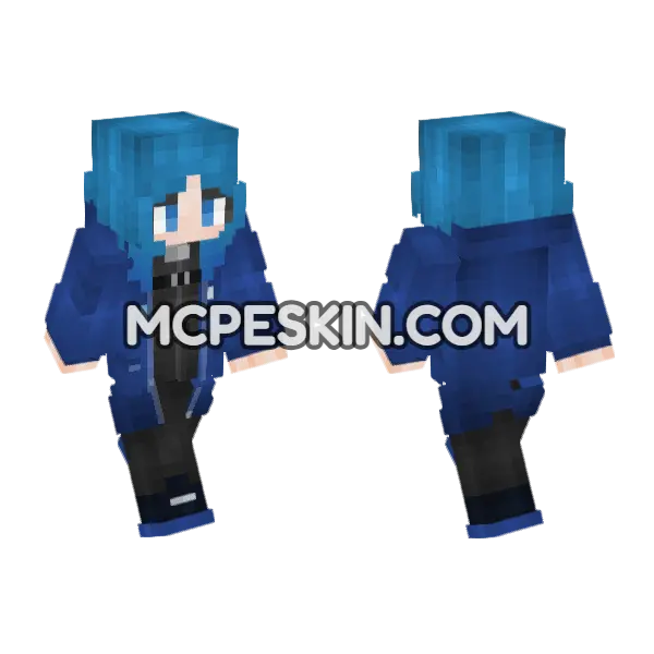 Limbus Company Bari Minecraft Bedrock skin, front and back