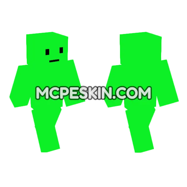 Lime Green Blob, front and back