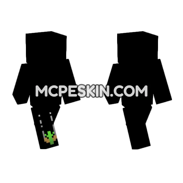 Little Guy On A Swing Minecraft Bedrock skin, front and back