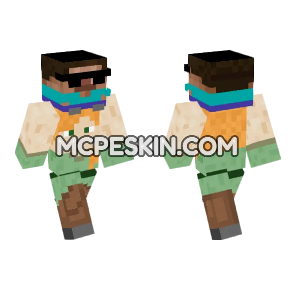 Littlealexsteve Skin Minecraft Bedrock skin, front and back