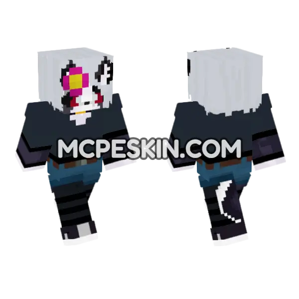 Loona – Jenny Addon Skin Minecraft Bedrock skin, front and back