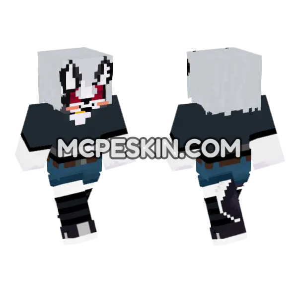 Loona – Jenny Mod Skin Minecraft Bedrock skin, front and back
