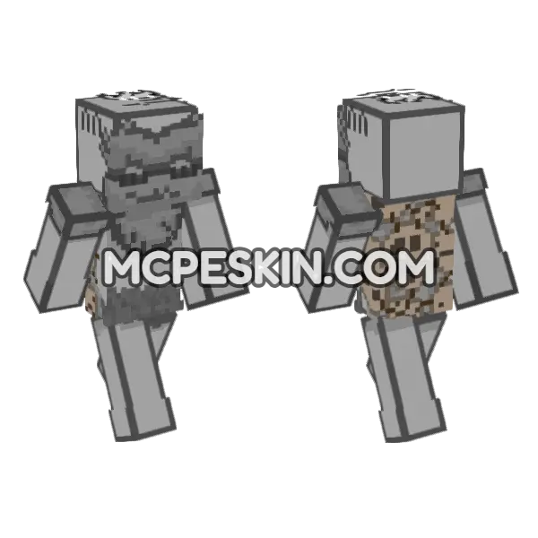 Lord Bunga Minecraft Bedrock skin, front and back
