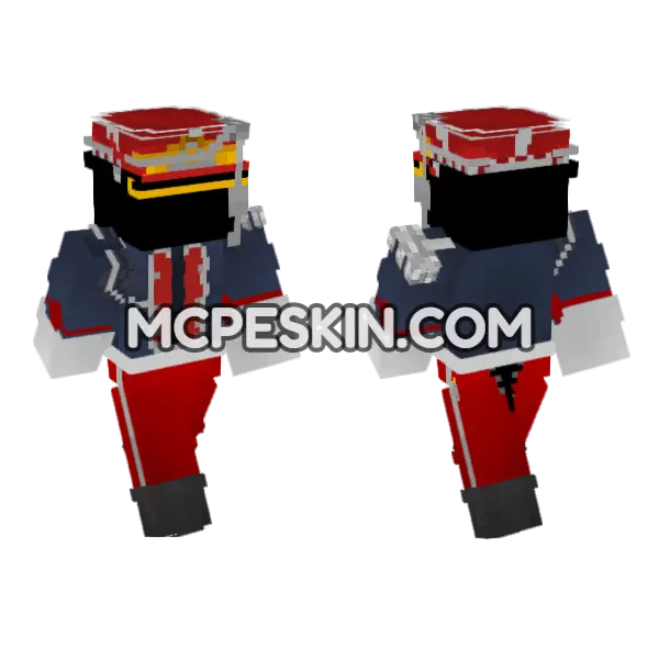 Los Lancieros De Guardia Minecraft Bedrock skin, front and back