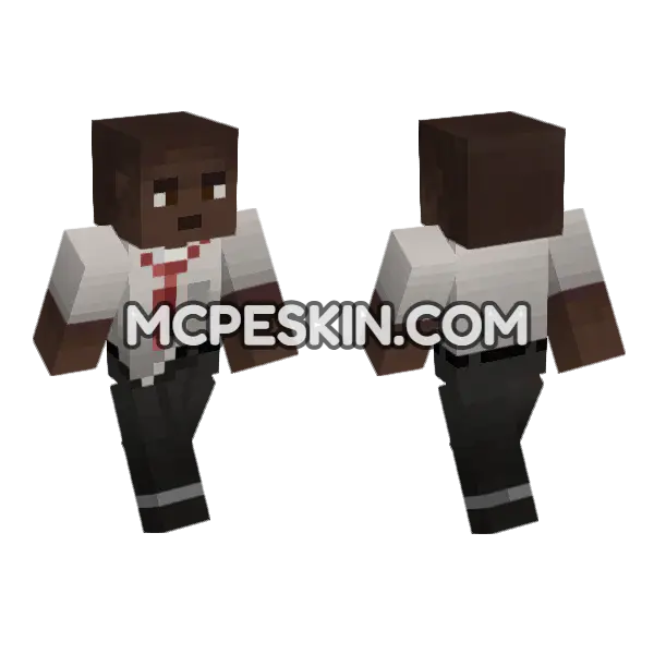 Louis Suit Minecraft Bedrock skin, front and back
