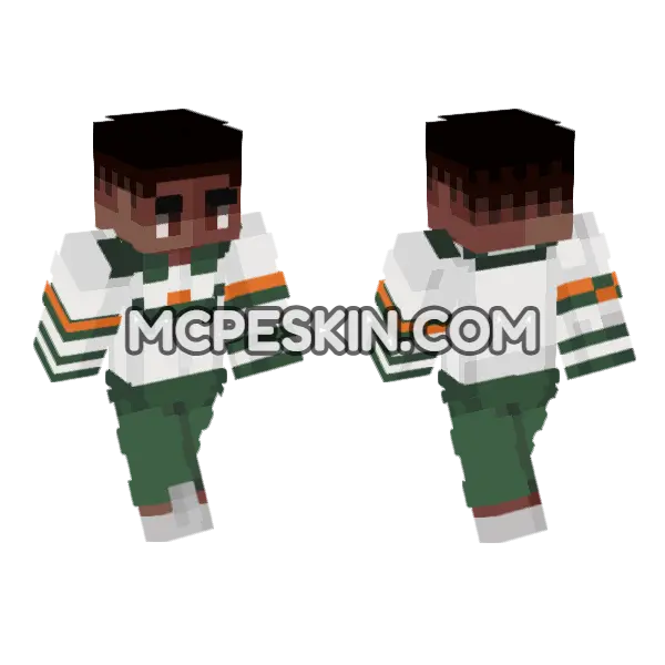 Lucas Season 4 Minecraft Bedrock skin, front and back