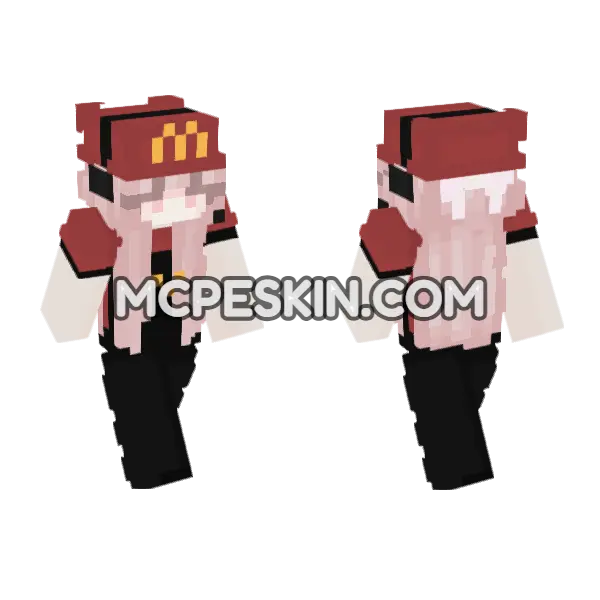 Lucia Skin Minecraft Bedrock skin, front and back