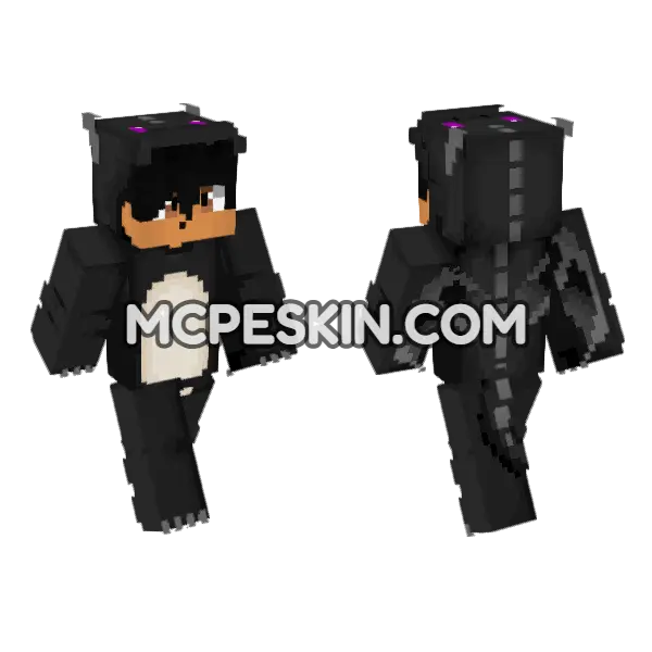 Lucid Slumber Party V2 Minecraft Bedrock skin, front and back
