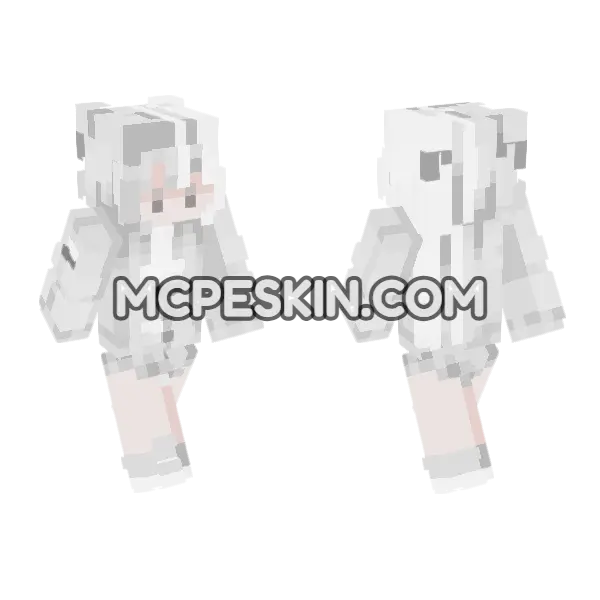 Lumine Skin Minecraft Bedrock skin, front and back