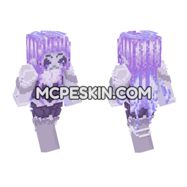 Lunna Minecraft Bedrock skin, front and back