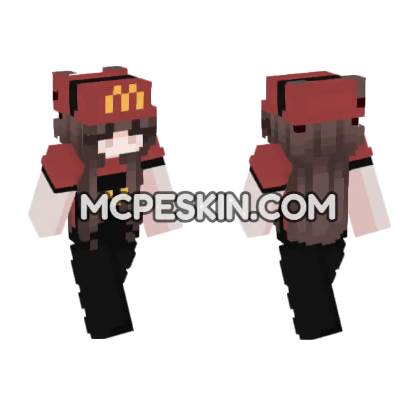 Lunox Minecraft Bedrock skin, front and back
