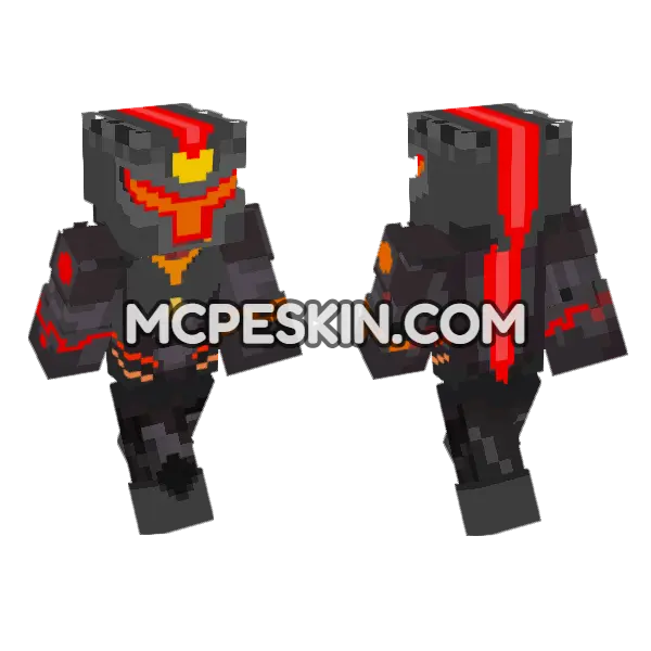 Lustre Lamia Minecraft Bedrock skin, front and back