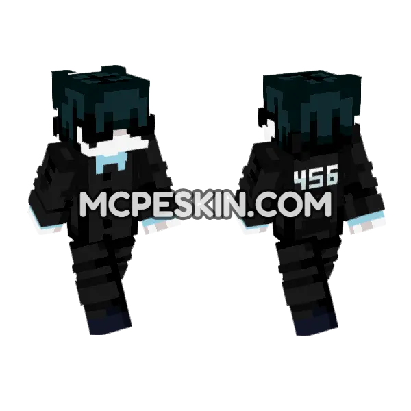 Lux456 Skin Minecraft Bedrock skin, front and back
