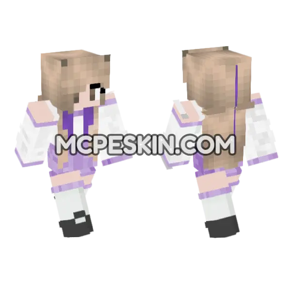 Lyna Minecraft Bedrock skin, front and back