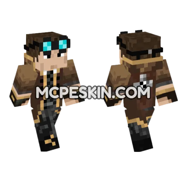 Lyonwgf Skin Minecraft Bedrock skin, front and back