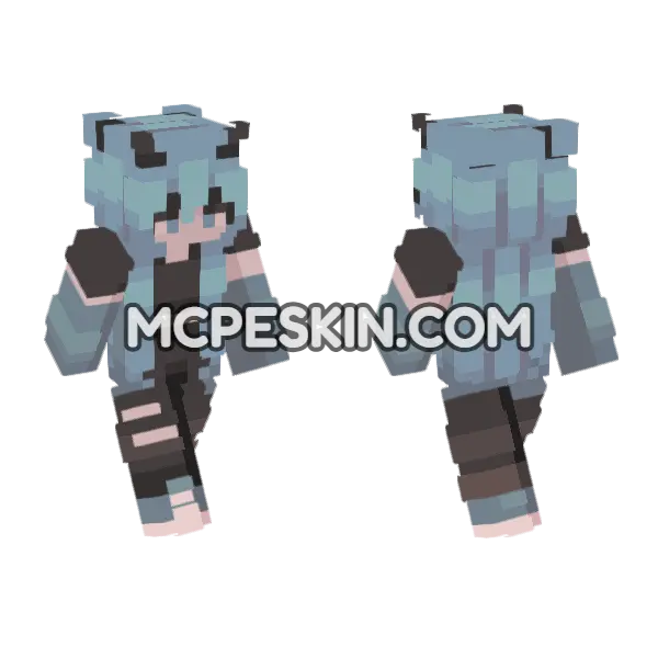 Lyra Skin Minecraft Bedrock skin, front and back