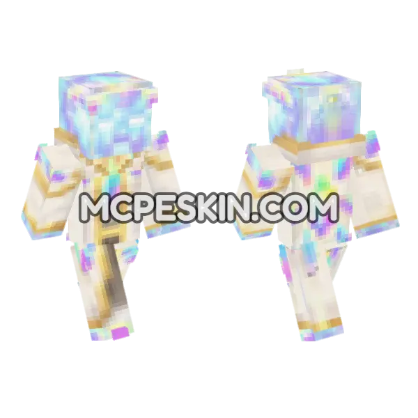 Lyra Spark Aesthetic Minecraft Bedrock skin, front and back