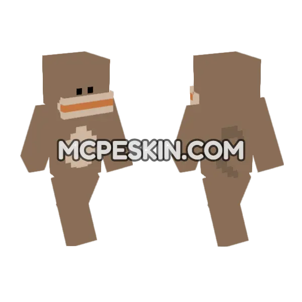 Macaco Skin Minecraft Bedrock skin, front and back