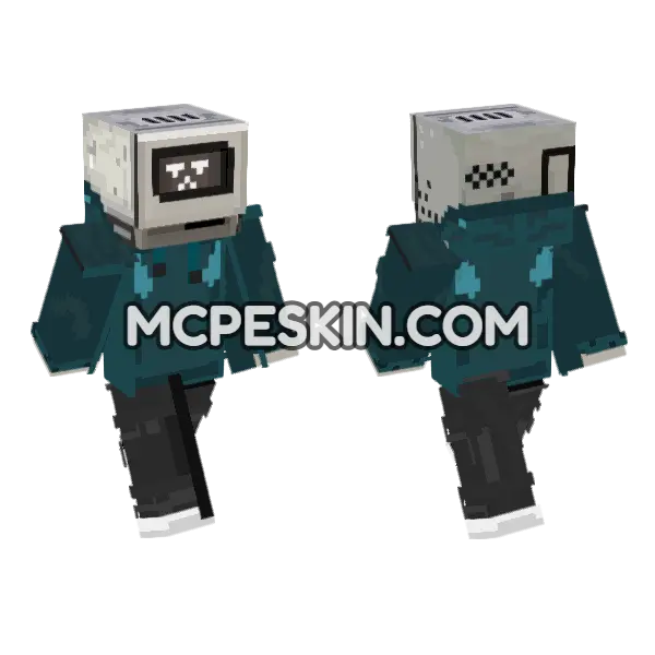 Macro Skin Minecraft Bedrock skin, front and back
