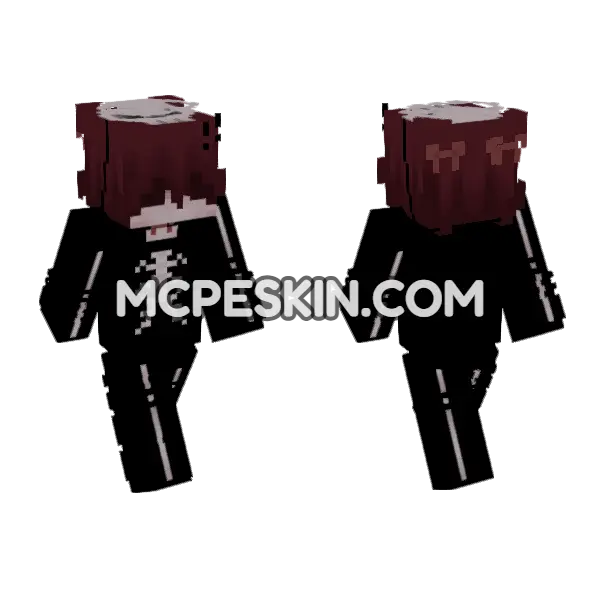 Mad Bones Skeleton, front and back