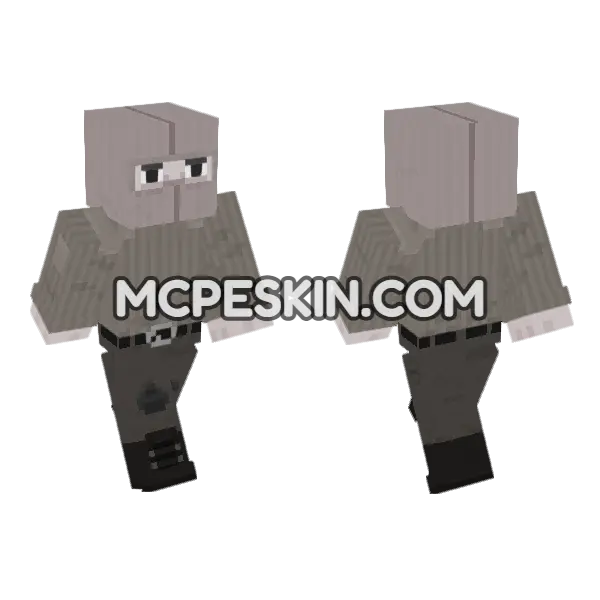 Madness Project Nexus Grunt Minecraft Bedrock skin, front and back