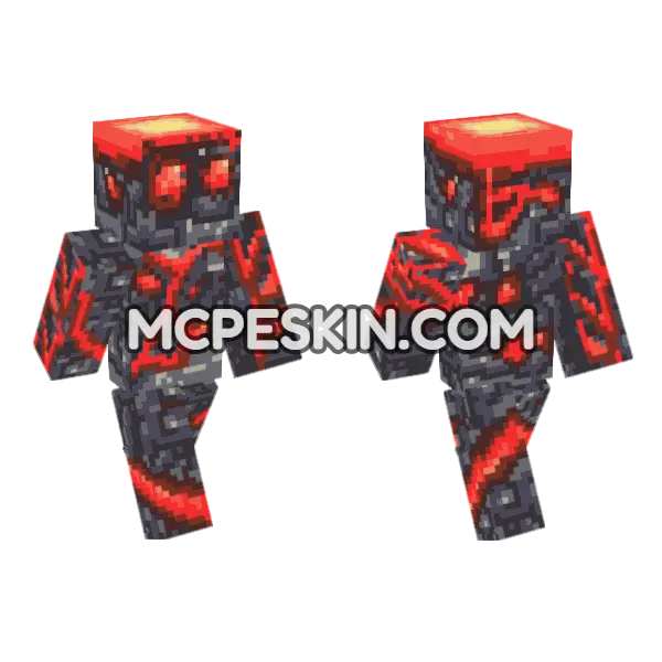 Magma Man, front and back