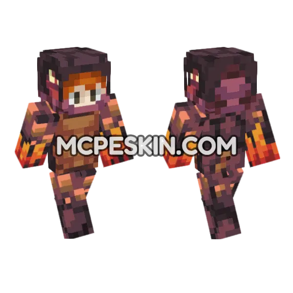Magnus Skin Minecraft Bedrock skin, front and back