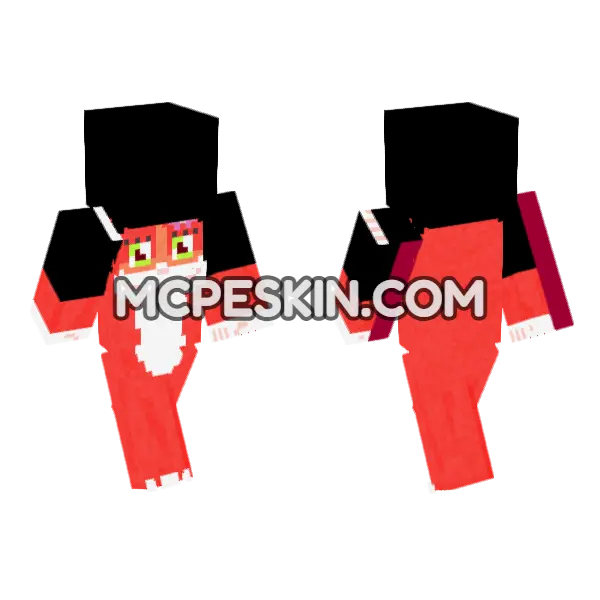 Mamazoid Minecraft Bedrock skin, front and back