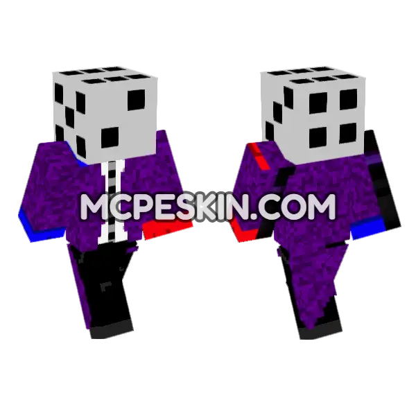 Man 6888135 Minecraft Bedrock skin, front and back