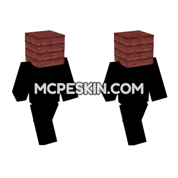 Mangrove Planks Minecraft Bedrock skin, front and back