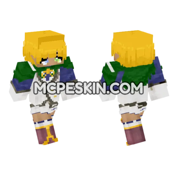 Mare Bello Fiore 6756979 Minecraft Bedrock skin, front and back