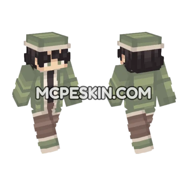 Maria Minecraft Bedrock skin, front and back