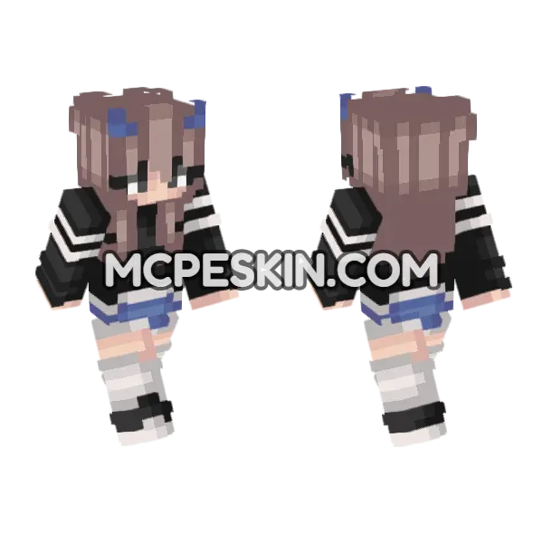 Maria Minecraft Bedrock skin, front and back