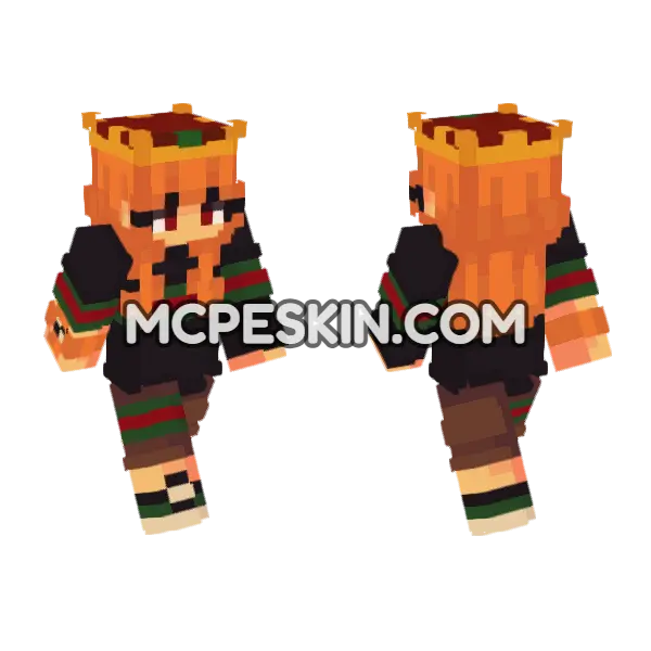 Marie Alex Minecraft Bedrock skin, front and back