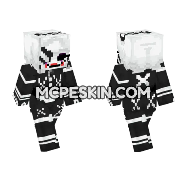 Marie Onette Puppet Minecraft Bedrock skin, front and back
