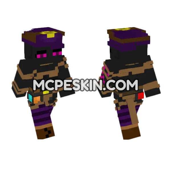 Marie Prowell (Jenny Mod) HD Skin Minecraft Bedrock skin, front and back