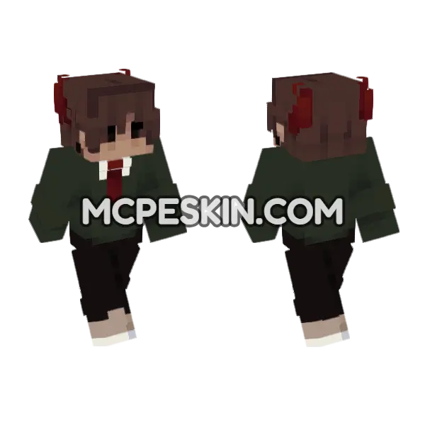 Martin Minecraft Bedrock skin, front and back