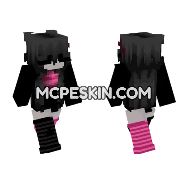 Mary Minecraft Bedrock skin, front and back