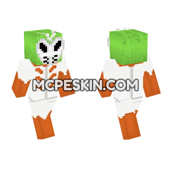 Mashiro Bleach Minecraft Bedrock skin, front and back