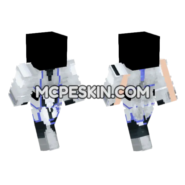 Mass Effect Liara T Soni Minecraft Bedrock skin, front and back