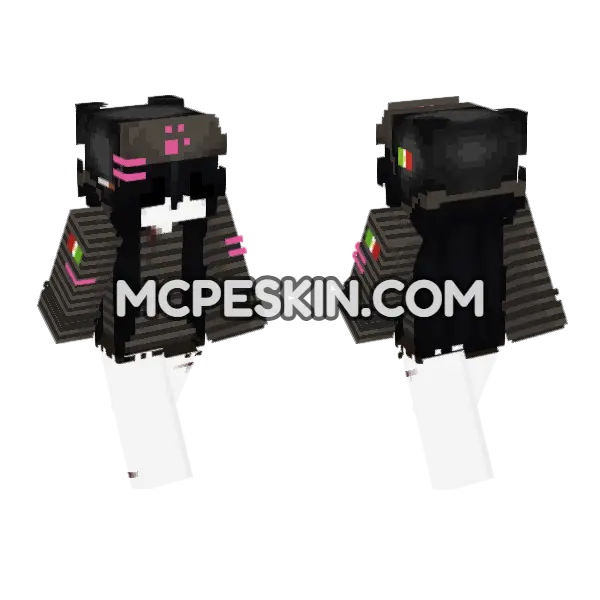 Matching Requested Minecraft Bedrock skin, front and back